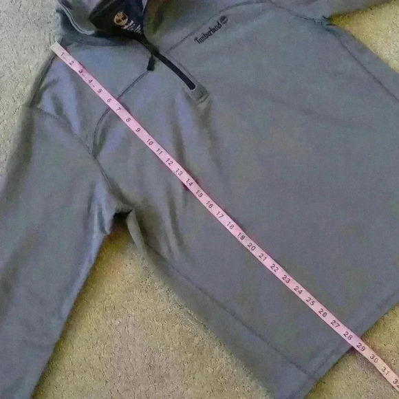 TIMBERLAND MEN'S FLEECE QUARTER ZIP PULLOVER‎ SIZE LARGE - Picture 6 of 12